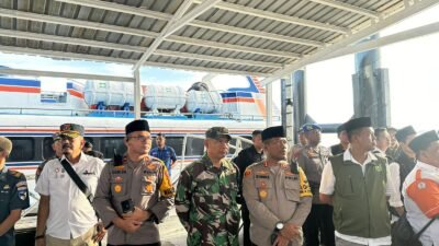 Kapolres Meranti bersama Forkompinda Hadiri Pelepasan JCH Kepulauan Meranti