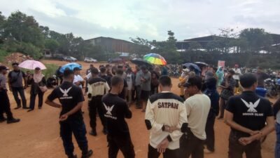 Dimediasi Polsek Nongsa, Demo Warga Kampung Panau ke PT BSI Berakhir Damai
