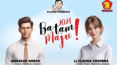 Untuk Batam Lebih Maju, Li Claudia Chandra Siap Dampingi Amsakar Achmad Pada Pilwako Mendatang
