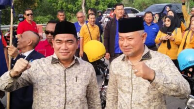 Bakti Lubis-Raja Bactiar Resmi Daftar sebagai Paslon Bupati-Wakil Bupati Karimun