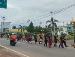 Kapolres Lingga Bersama Sejumlah Personel Gelar Jalan Santai Minggu Pagi