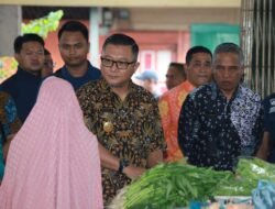 Pjs. Bupati Lingga Gelar Inspeksi Mendadak Harga Bahan Pokok di Pasar Dabo Singkep