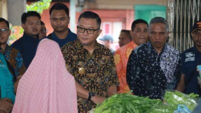 Pjs. Bupati Lingga Gelar Inspeksi Mendadak Harga Bahan Pokok di Pasar Dabo Singkep