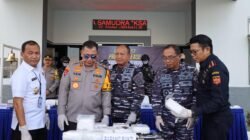 Penyeludupan 10 Kg Narkotika Jenis Sabu Dan Senjata Pistol Jenis Blank Gun Dari Malaysia di Gagalkan Lantamal IV