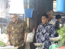 Pjs. Bupati Lingga Lakukan Sidak Harga Bahan Pokok di Pasar Dabo Singkep