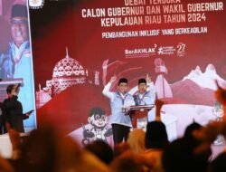 Debat Pilkada Kepri Perdana, Paslon Sayang Fokus Paparkan Program Kepri Maju, Makmur dan Merata