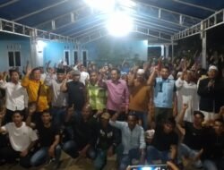 Ratusan Masyarakat Desa Pangke Barat Kompak Menangkan Paslon Isrock