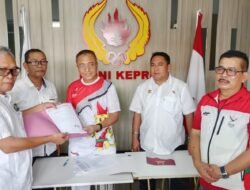 Temui Tim Penjaringan, Usep RS Resmi Daftar Calon Ketua Umum Koni Kepri