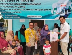 Mobil Sehat Dari PT Timah Tbk disambut Antusias Masyaraka di Kelurahan Sawang