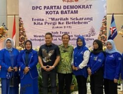 Osco Olfriady Sampaikan Pesan AHY di Acara Natal Bersama Partai Demokrat Batam