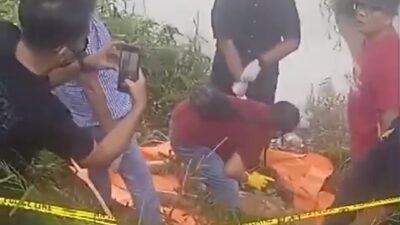 Geger! Pemancing Temukan Mayat di Kolam Samping Perumahan Purna Yudha Punggur