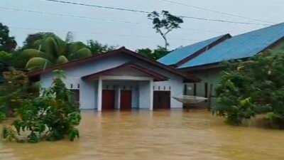 Ratusan Rumah Warga di Kabupaten Lingga Kepri Terendam Banjir
