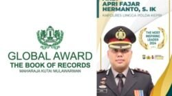 Kapolres Lingga AKBP Apri Raih Penghargaan Award Internasional Maharaja Kutai Mulawarman, Aktif Melestarikan Budaya