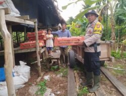 Dukung Program Ketahanan Pangan, Polsek Rangsang Laksanakan Penebaran Bibit Ayam