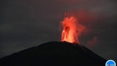 Lewotobi Lakilaki Meletus Dahsyat, Status Awas! Dentuman Terdengar Hingga Ratusan Kilometer