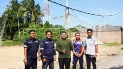 PT Timah Serahkan Bantuan untuk Renovasi Lapangan Voli di Bangka Selatan
