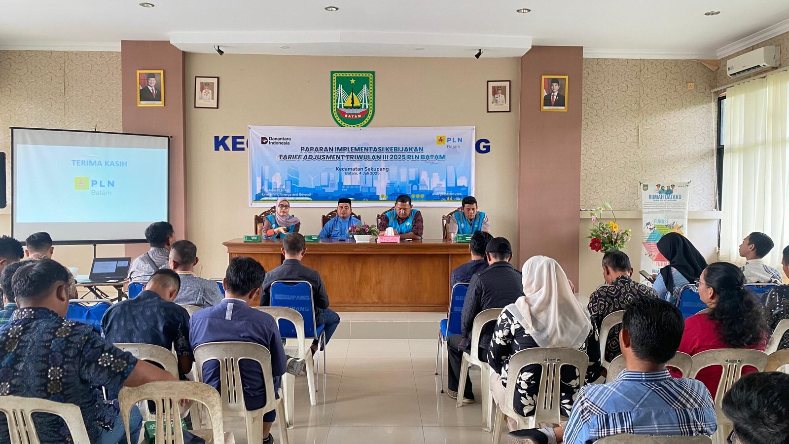 PLN Batam Beri Pemaparan Penyesuaian Tarif Listrik 1,43% Hanya Pada Rumah Tangga Mewah dan Pemerintah secara Langsung kepada Masyarakat.