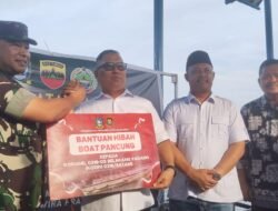 Buktikan Komitmennya, Pemprov dan DPRD Kepri Serahkan 1 Unit Boat Pancung ke Koramil  Belakangpadang