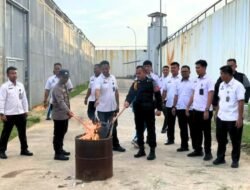 Rutan Batam Musnahkan Barang Terlarang, Tegaskan Transparansi dan Edukasi bagi Warga Binaan