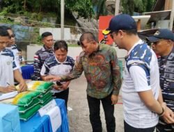 Sambut HUT TNI Ke-80 Lanal Karimun Gelar Pasar Sembako Murah