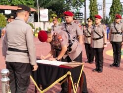 Kapolres Karimun Pimpin Sertijab Pejabat Utama Polres Karimun