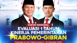 Survei Poltracking: Satu Tahun Pemerintahan Prabowo–Gibran Raih Kepercayaan Publik 81,5 Persen