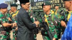 Ketua DPRD Kota Batam Hadiri Upacara Pelepasan 450 Personel Yonif 136/Tuah Sakti Menuju Papua