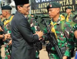 Ketua DPRD Kota Batam Hadiri Upacara Pelepasan 450 Personel Yonif 136/Tuah Sakti Menuju Papua