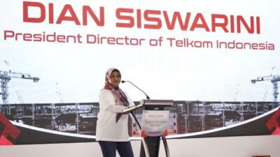 Direktur Utama PT Telkom Indonesia (Persero) Tbk Dian Siswarini.