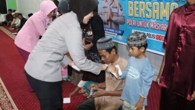 Polres Karimun Bagikan 400 Takjil dan Santuni Anak Yatim di Bulan Ramadan
