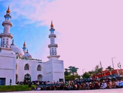 Langsung Ramai! Masjid Bintang Amin Angkasa Dipadati Jamaah Usai Diresmikan Menhan