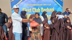 Rayakan Ultah Perdananya, First Club Batam Berbagi 1.000 Paket Sembako untuk masyarakat