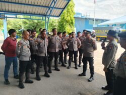 Simulasi Tanggap Darurat di PLTU Sebatak Karimun, Polres Siagakan Pleton Dalmas
