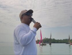 Merawat Tradisi, Iman Sutiawan Lepas Lomba Sampan Layar Pulau Terong Cup 2026