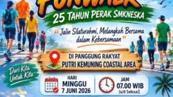 Rayakan 25 Tahun SMK Negeri 1 Karimun, Alumni Gelar Fun Walk Gratis Untuk Masyarakat