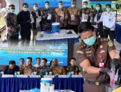 Kejari Karimun Tegaskan Komitmen Perangi Narkotika, Hadiri Pemusnahan Barang Bukti di Mako Lanal TBK