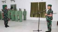 Dandim 0317/TBK Pimpin Korps Raport Pindah Satuan, Apresiasi Pengabdian Letda Inf. Riza Wahyudi