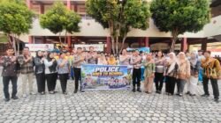 Satlantas Polres Karimun Edukasi Pelajar SMA Maha Bodhi tentang Keselamatan Berlalu Lintas Saat MPLS