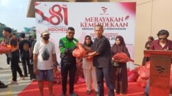 Semarak HUT RI, First Club Salurkan 1.000 Paket Sembako di Batam