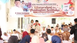 Semarakkan Hari Jadi Kepri Ke-24, DPRD Kepri Salurkan Bantuan Sembako bagi Veteran di Karimun