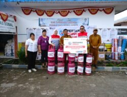 Pertamina Patra Niaga Salurkan Bantuan Pemulihan Pasca erupsi Gunung Sinabung